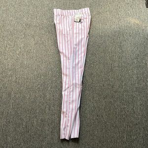 Brand new with tags Men’s Rawlings red pinstripe baseball pants - size small 30
